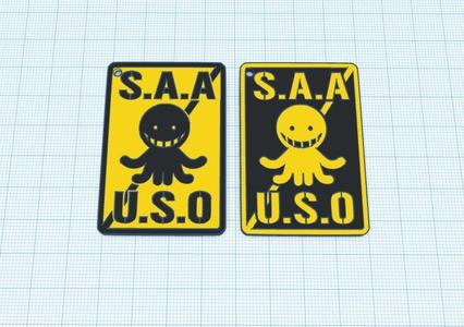 S.A.A U.S.O Assasination Classroom Key Ring