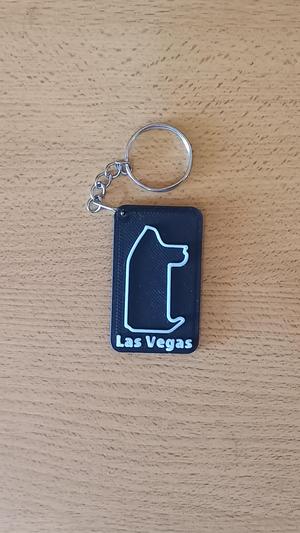 LAS VEGAS Circuit Keychain