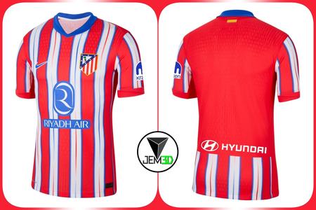 ATLETICO MADRID 24/25 KEYRING AND T-SHIRT (Includes GRIEZMANN version)