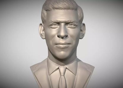 Rishi Sunak bust for 3D printing