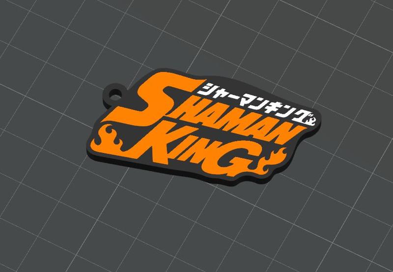 Shaman King logo keychain