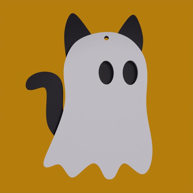 keychain ghost halloween
