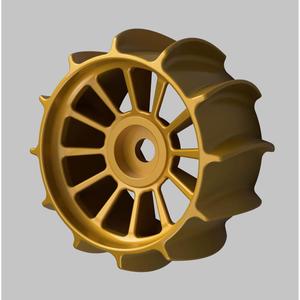 paddle Wheels for sand, snow or hydroplaning, HEX17mm