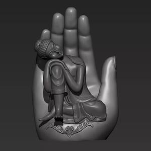 Sitting Buddha  Statue 3D model