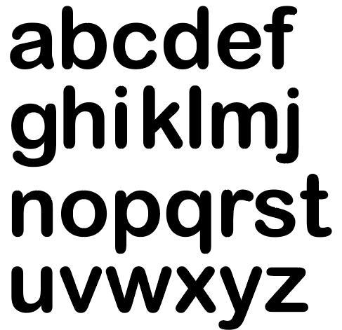 Lower Case Alphabet Letters