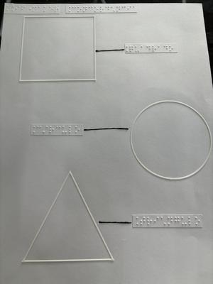 Tactile image: geometric shapes