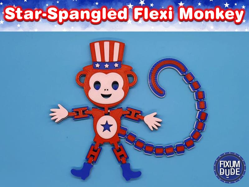 Star-Spangled Flexi Monkey