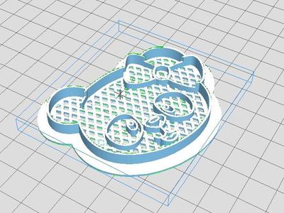 cookie cutter - girl panda