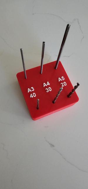 Aircraft drill bit and reamer holder