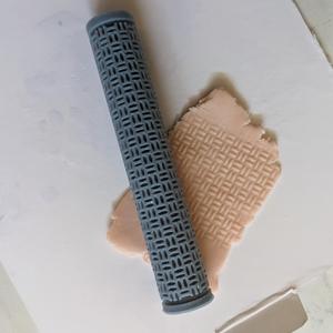 Texture Rolling Pin - Double Metal Crosshatch