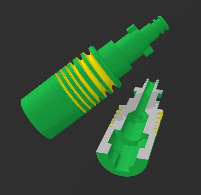 Adapter na krátkou trysku pro AKU omývač PARKSIDE