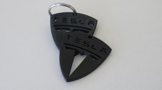 Tesla keychain