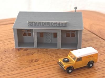 OO Scale / N Scale Railway Layout Building (Cafe)