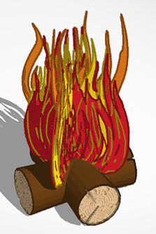 3D Campfire