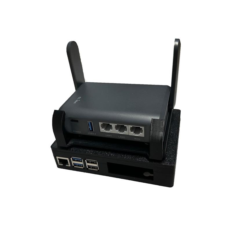 GL.iNet GL-AXT1800 Raspberry Pi-5 Dual SSD Travel NAS