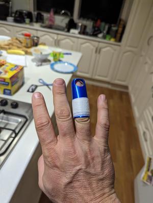 Custom Finger Splint for Large Fingers