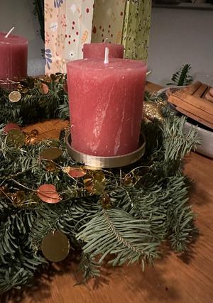 Candle Holder Advent Wreath without Support