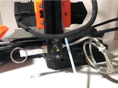 Prusa Mini USB extension cord support