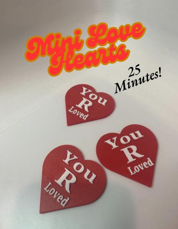 Mini "You R Loved" Hearts