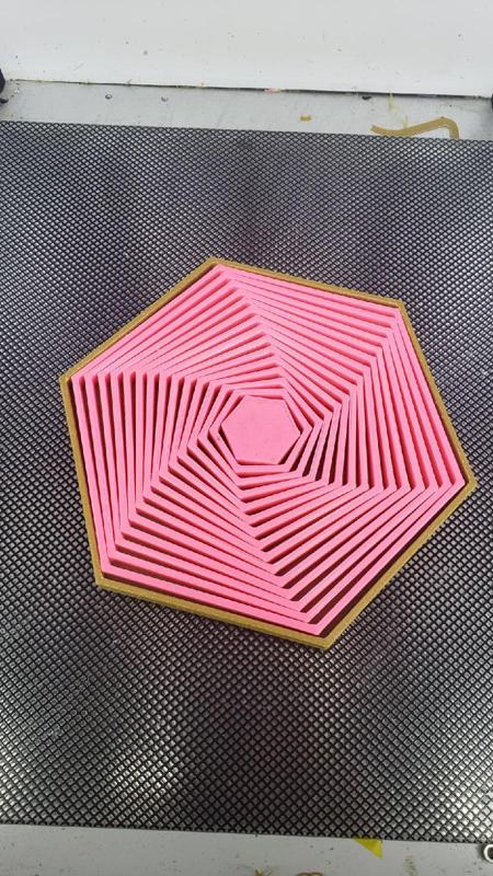 Concentric Hexagon - Desktop toy
