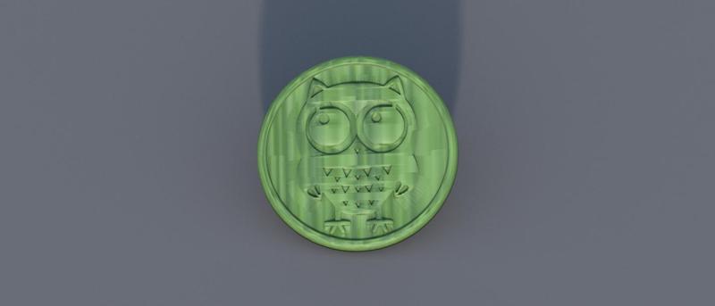 Drinkcoaster: 'funny owl'