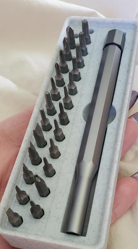 Gridfinity Manual Precision Screwdriver with 26 Bits Holder 3x1x3 - Clean-printing magnet Holes