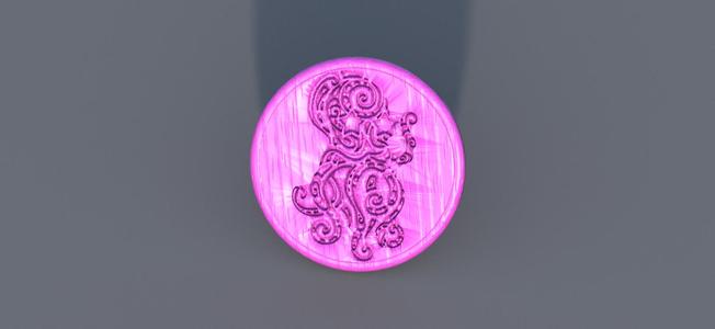 Celtic octopus drinkcoaster