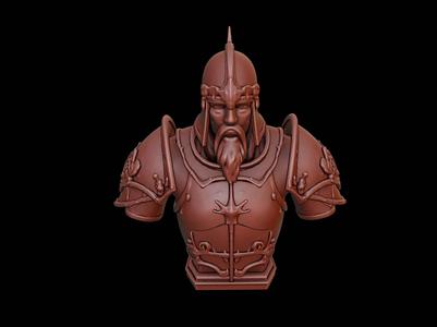Fantasy Paladin Bust