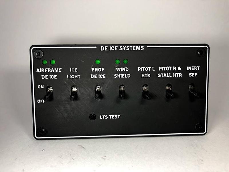 Flight Simulator TBM DEICE Panel