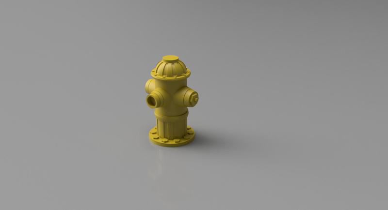 Fire Hydrant model prop for Diorama and Tabletop games