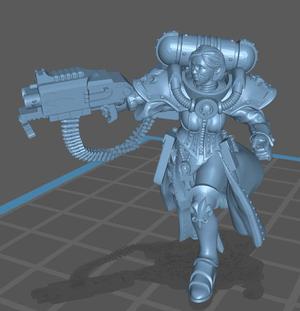 Belt Fed Sister Machinegun