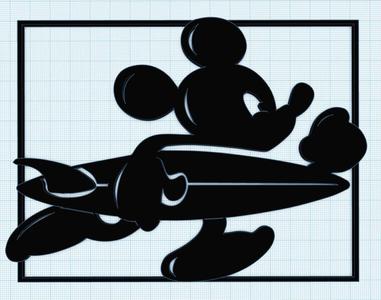 Cadre Mickey Surfer