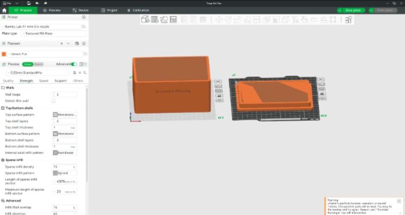 Ash box for dog cremation remains 