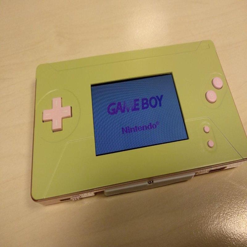 Game boy macro faceplate