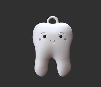 Tooth keychain