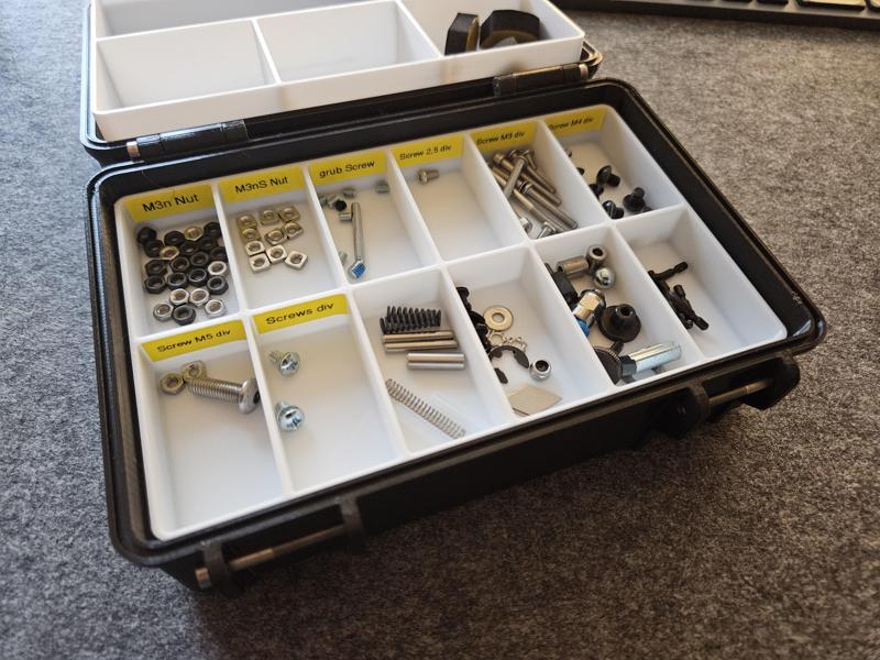 Prusa (Tools) Rugged Box Inserts for Spare Parts