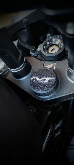 Honda NT1100 motorcycle steering stem nut cover
