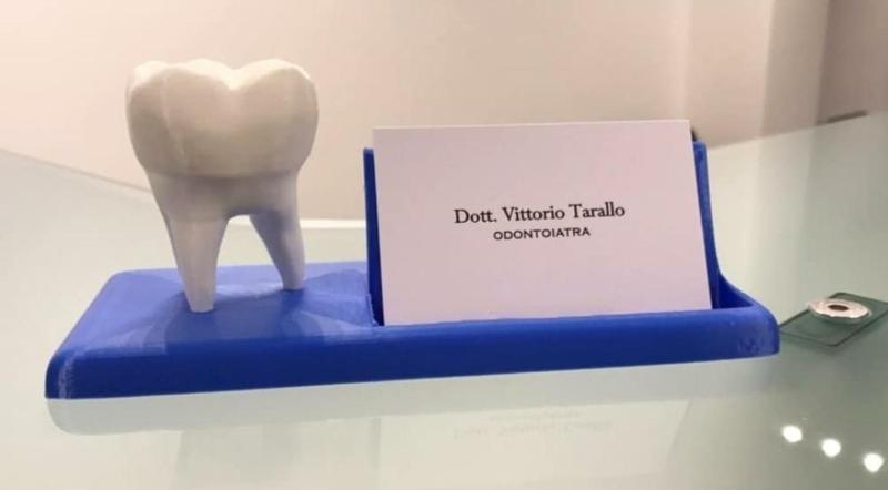 Tooth business card holder for dentist