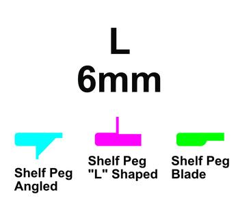 Shelf Peg Brackets (6mm) L