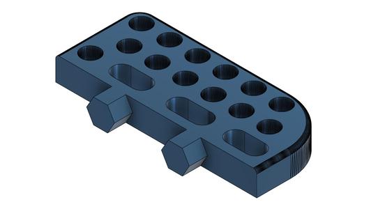 Screwdriver holder with slots - Honeycomb storage wall