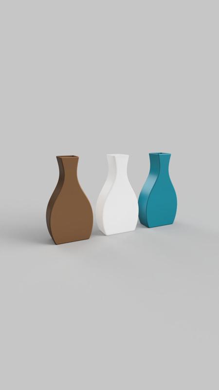 SLIM PRINT VASE - VASE DECO PLANTS