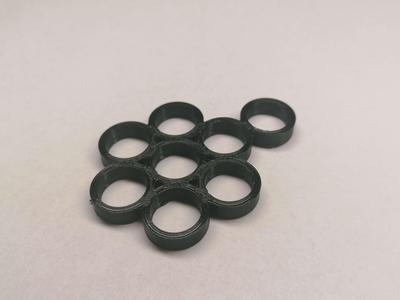 Flower hackamore shanks for hobby horsing