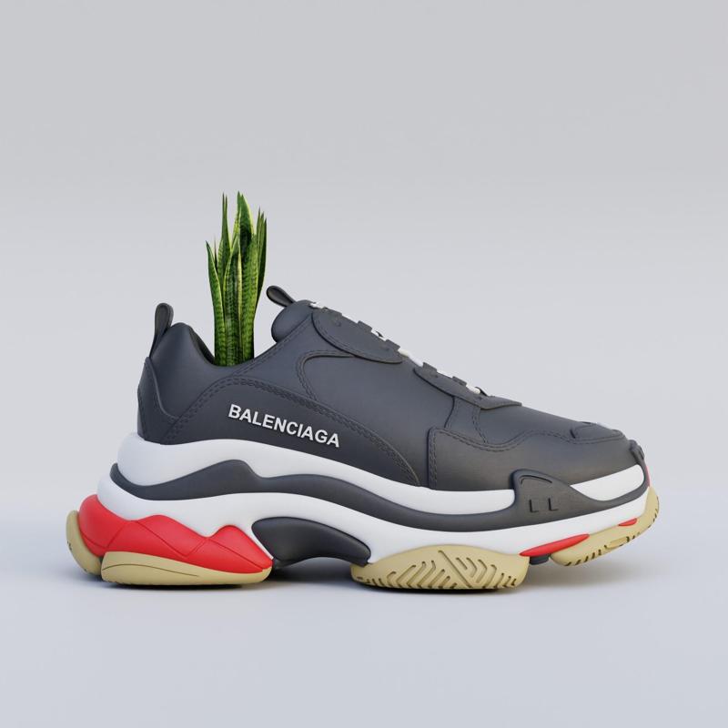 3D Printed Balenciaga Triple S Shoe