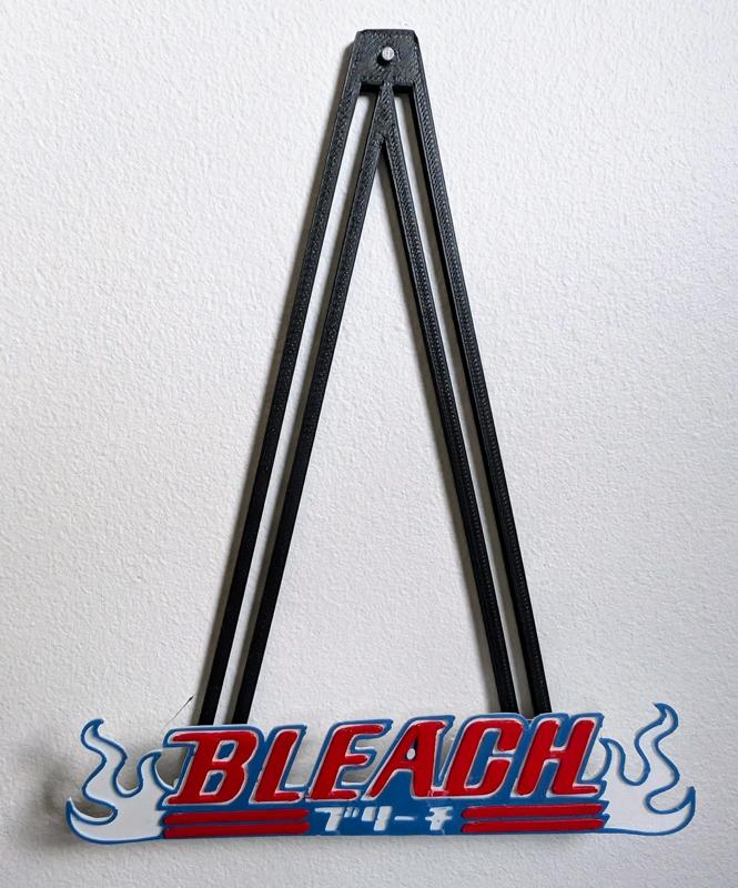 Bleach logo for HueForge mural holder