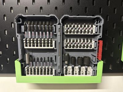 Bosch impact 36 bit box holder for Ikea Skadis