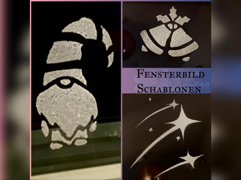 Window stencils (snow spray) No. 2