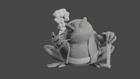 Naruto inspired, Gamabunta, Tabletop DnD miniature