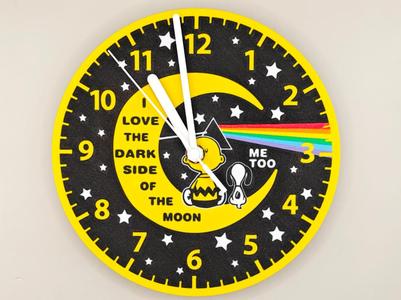 Dark Side Of The Moon with Charlie Brown Clock