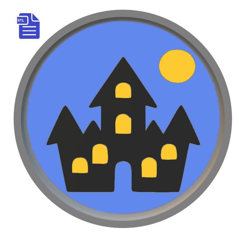 1pc Haunted House Bath Bomb Mold