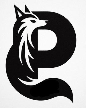 Fox alphabet: Letter P (version 3)
